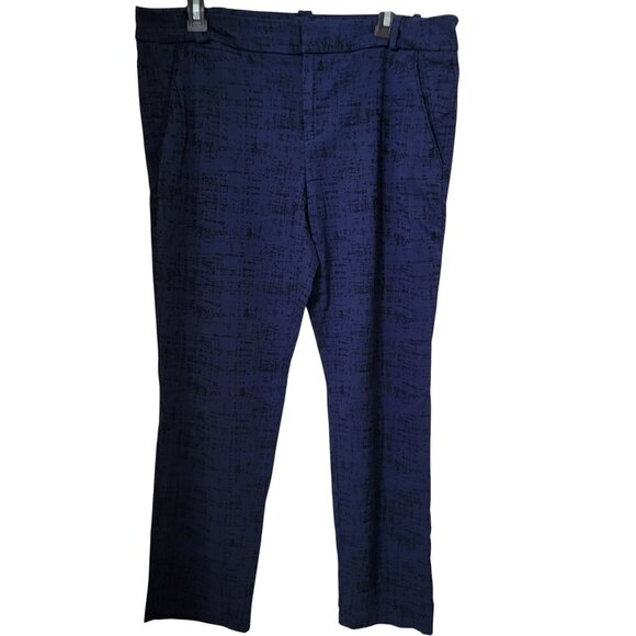 Calvin Klein Size 14 Blue with Black 'Distressing' Pants, Gently Used Condition - Picture 1 of 14